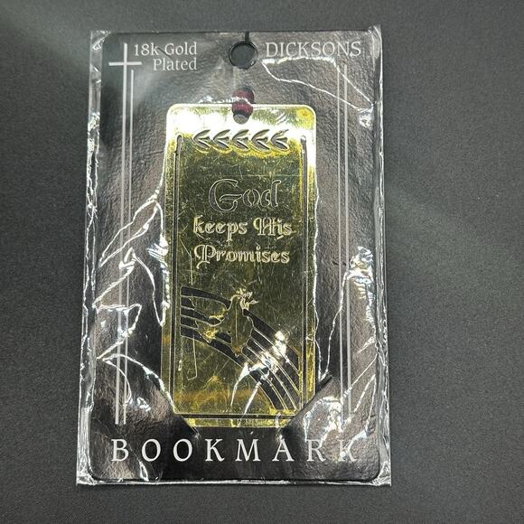 “God Keeps His Promises” 18k Gold Plated Bookmark Dicksons - Picture 1 of 3